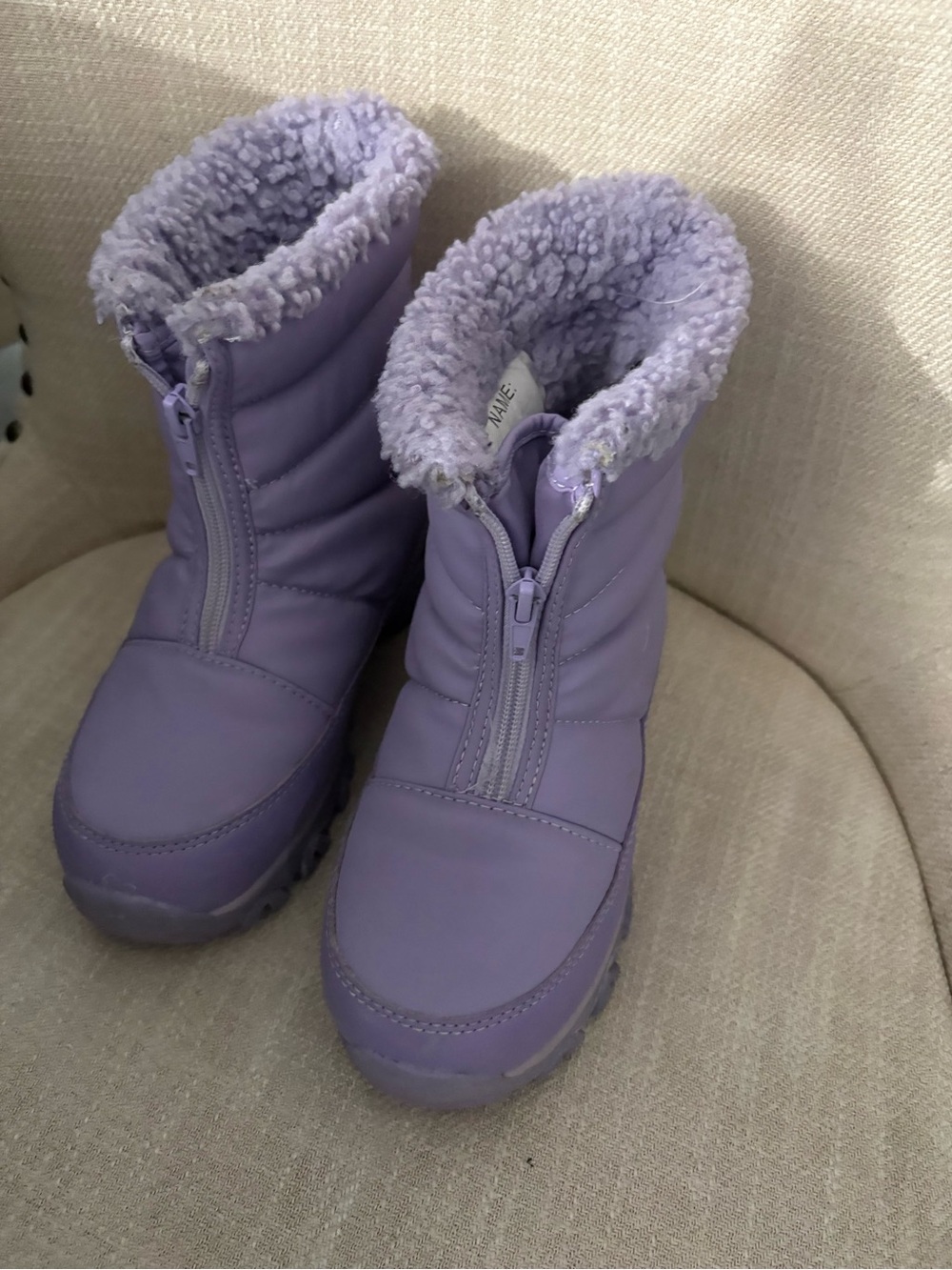 Kids' Purple Winter Boots with Sherpa Lining